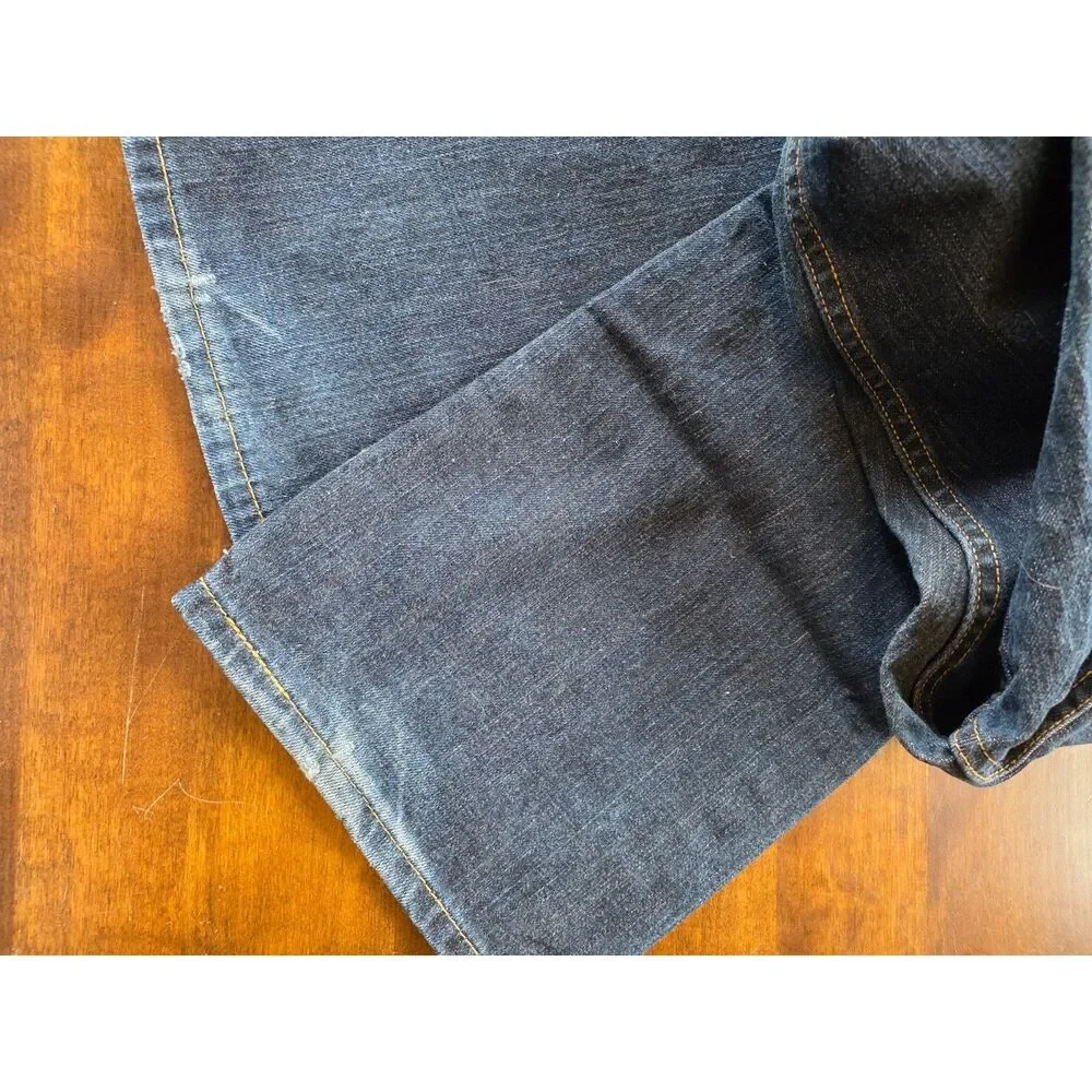 Levi's 559 Jeans Mens 36x32 Dark Wash Relaxed Straight Baggy Y2K Blue Denim